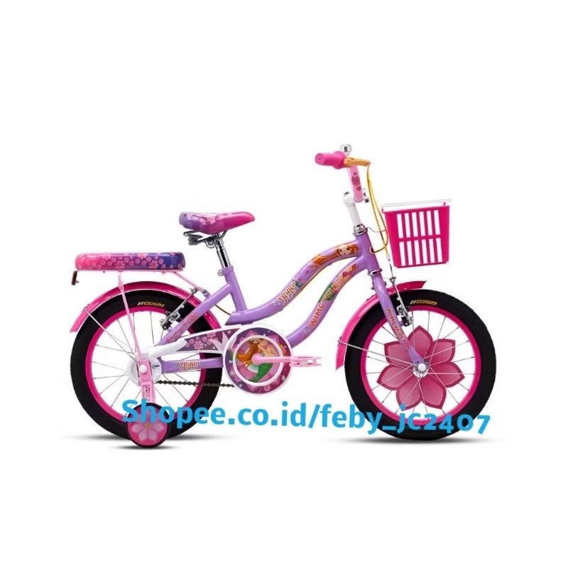 SEPEDA ANAK PEREMPUAN MINI CEWEK YUNA WIMCYCLE WIM CYCLE UKURAN 16 18 20 INCH ORIGINAL 20 inch Elena