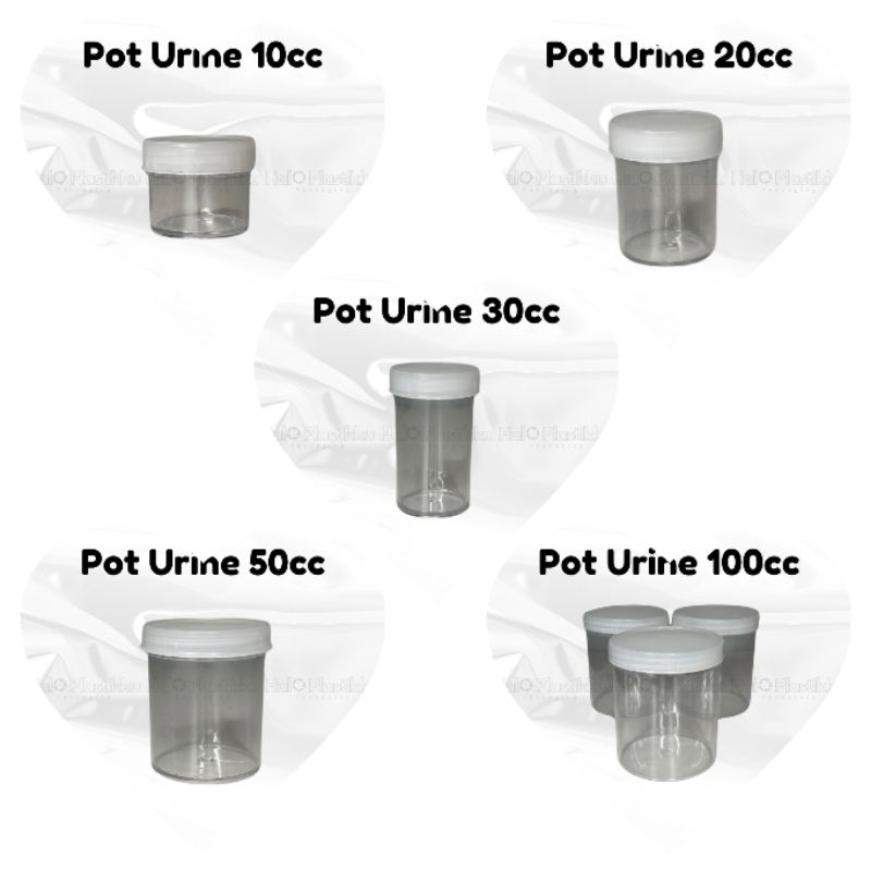 Pot urine / Pot salep plastik 10cc, 20cc, 30cc, 50cc,100cc