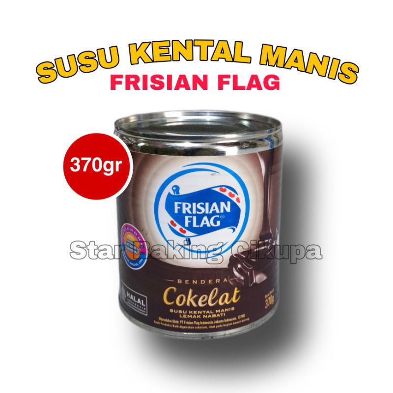 

FRISIAN FLAG KENTAL MANIS KALENG 370g Susu Bendera Kental Manis Rasa Coklat