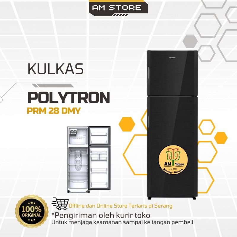 Kulkas 2 Pintu Polytron PRM 28 DMY