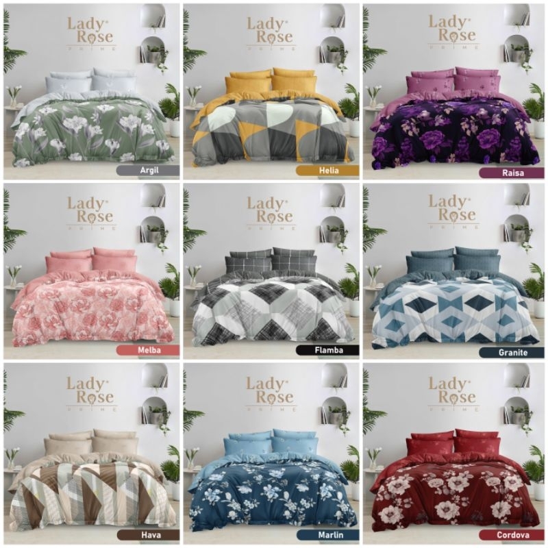 Sprei Lady Rose Ukuran 180x200 Tinggi Kasur 30 Cm / Sprei Lady Rose Uk No.1 ( 180x200 )