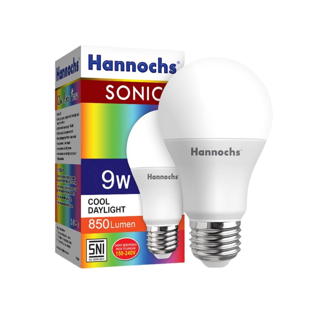 Bola Lampu Led Hannochs Sonic 9 Watt Bohlam Hannochs Led Sonic 9 W