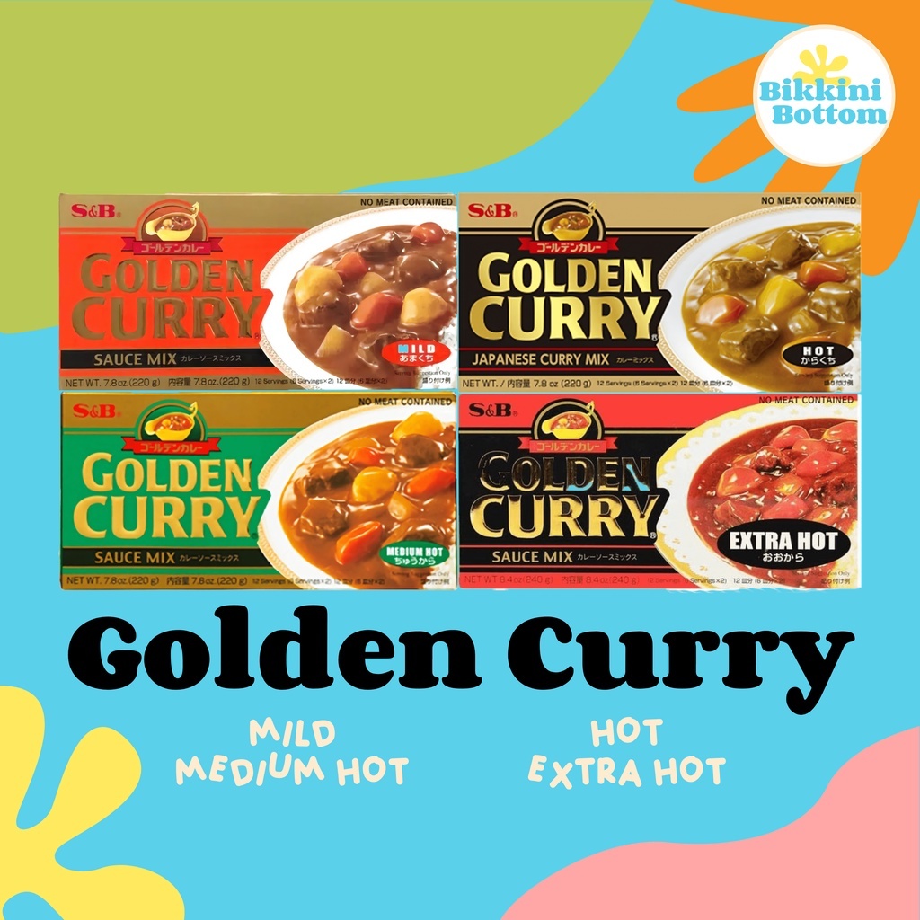 

[GROSIR] Golden Curry Mild Medium Hot 220gr 24 Pack