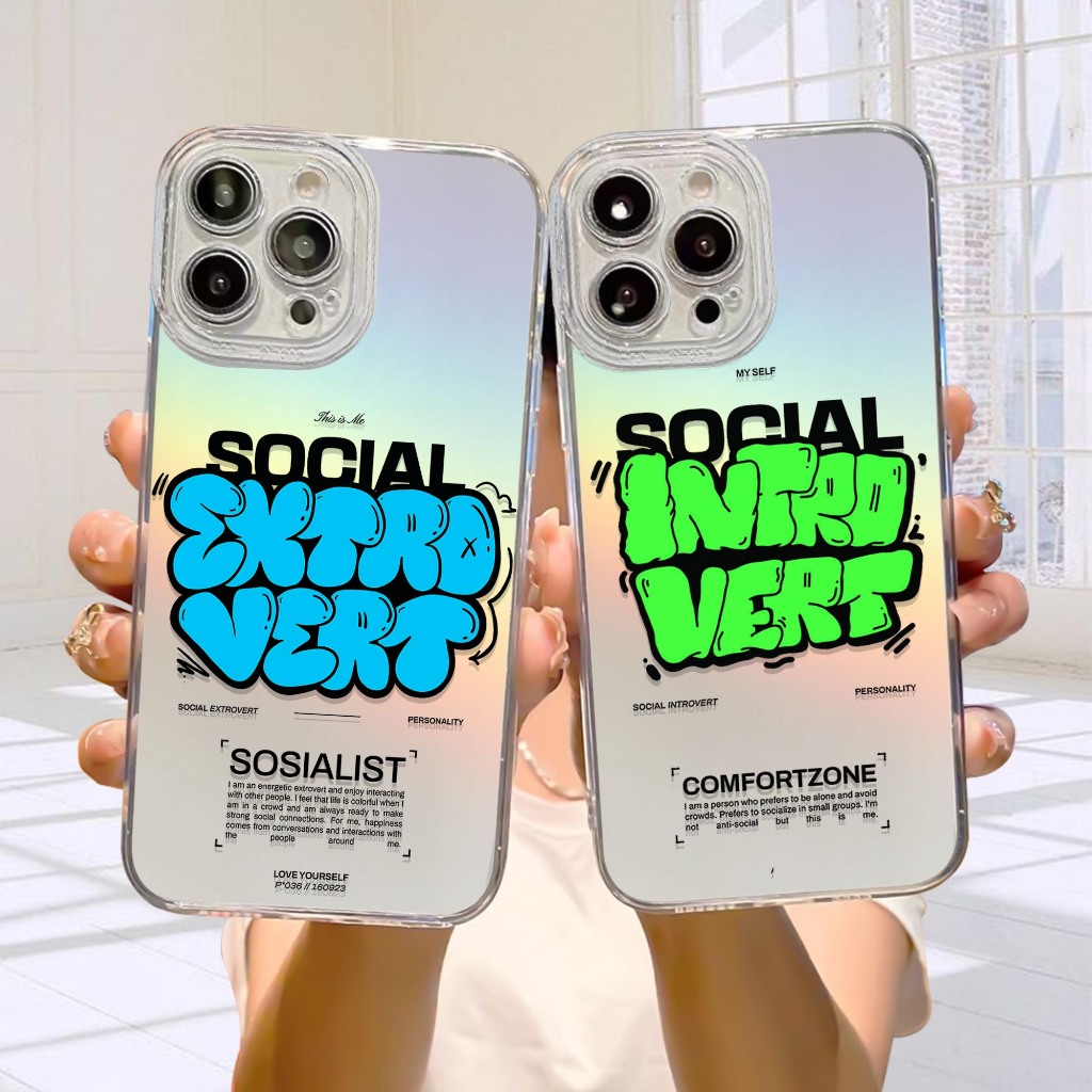 Case Hologram OPPO A5S A11K A12 A7 A15 A15S A57 A77S A58 4G Motif ( SOSIAL ) Softcase Hologram Benin