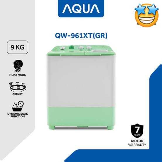 MESIN CUCI 2 TABUNG AQUA 9KG