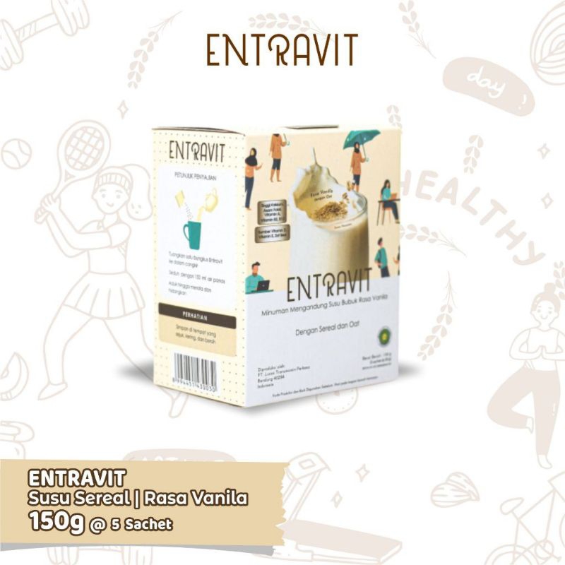 

Entravit susu sereal dan oat rasa vanilla