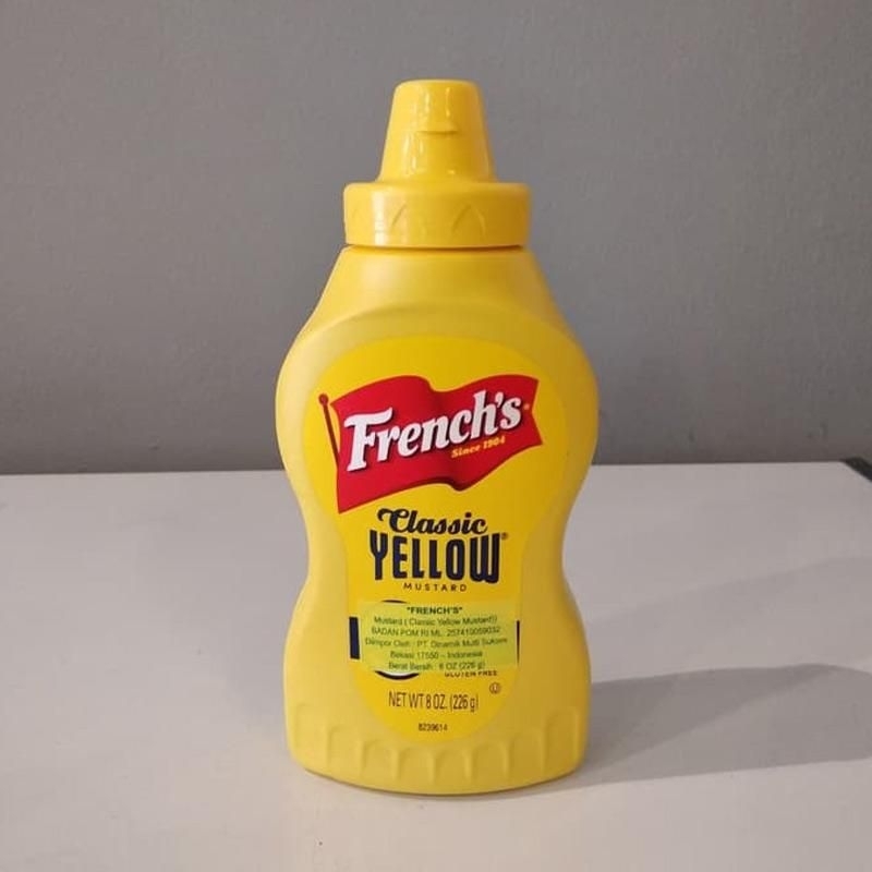 

French's Classic Yellow Mustard / Saus Mustard / Salad Dressing | Berat Bersih 226 gr