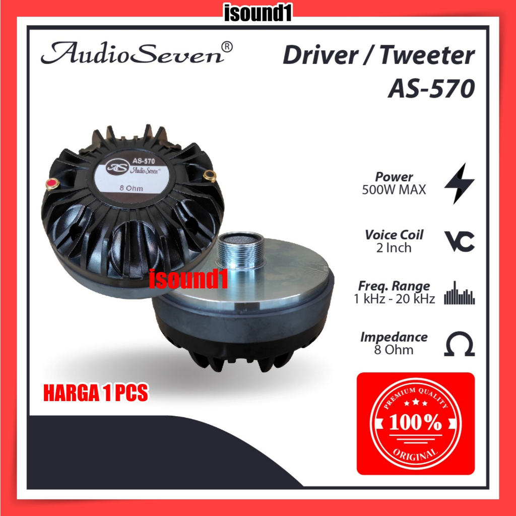 Driver  Twiter Tweter Tweeter AS 570 Audio Seven Original