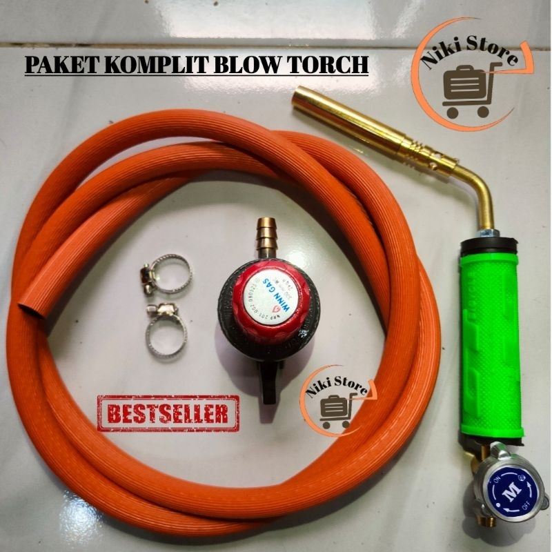 Kompor torch LPG komplit kepala torch manual Gas torch blow Kepala heating alat las mini blow torch 