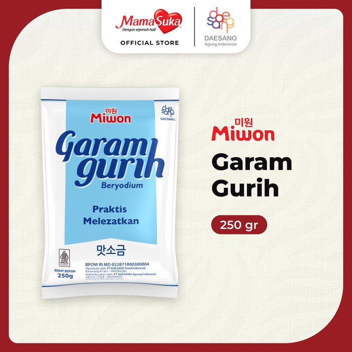 

Mamasuka Miwon Garam Gurih 250gr