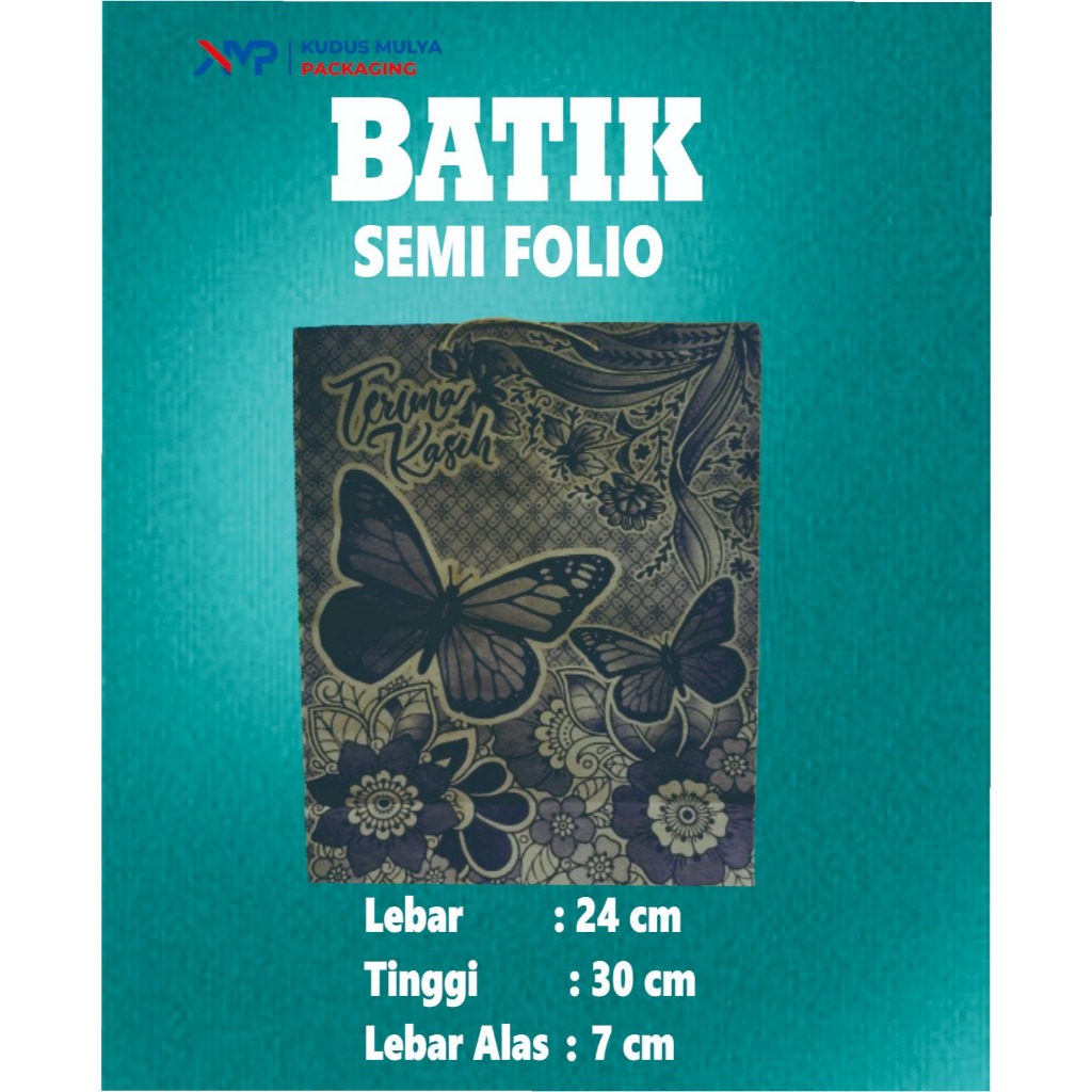 

PAPER BAG MOTIF BATIK SEMI FOLIO / PAPERBAG MOTIF 24 X 29 X 7 / PAPER BAG GIFT / TAS KERTAS KADO SOUVENIR