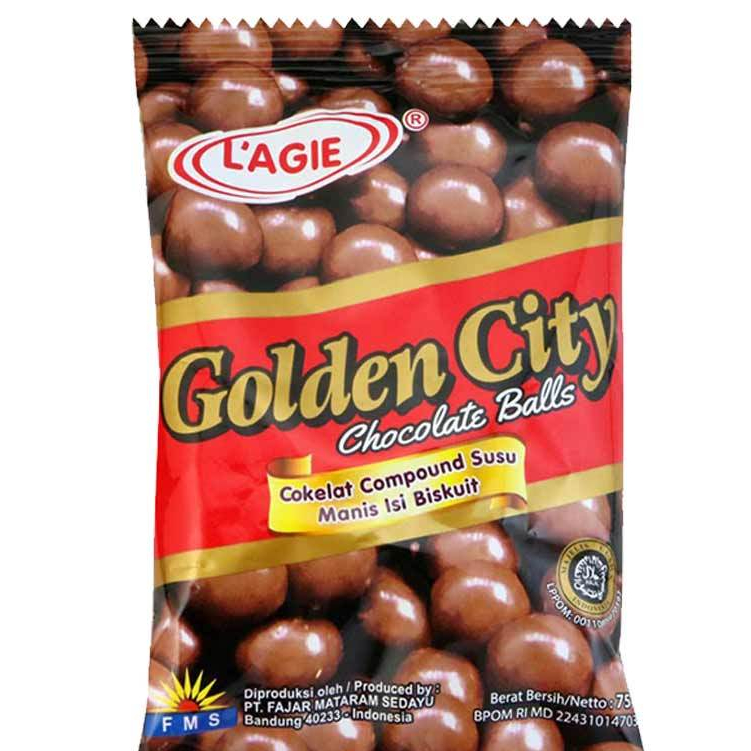 

L'agie Chocolate Golden City 75G