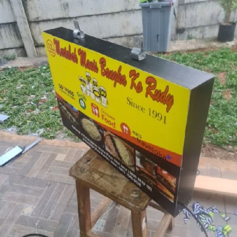 NEON BOX KOTAK 2 SISI
