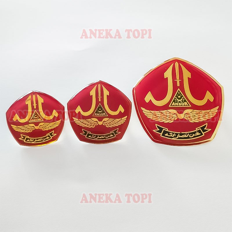 Pin Banser Ansor Warna Merah Pin Bros Ansor Banser Bahan Logam - Aneka Topi