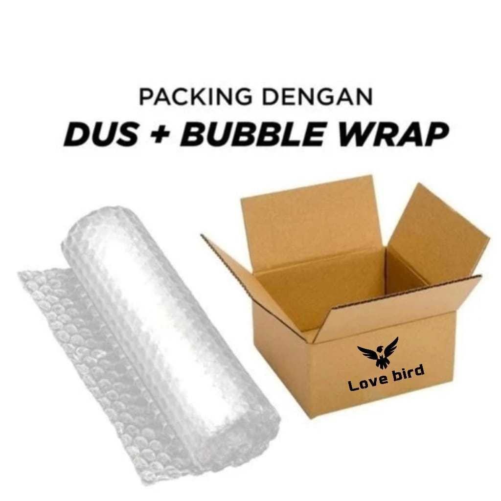 

Love bird Bubble Wrap Tambahan Packing Agar Lebih Aman Saat Pengiriman