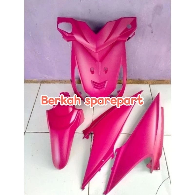 Cover full body halus Honda beat karbu lama pink candy doff/full body Beat karbu cat custom