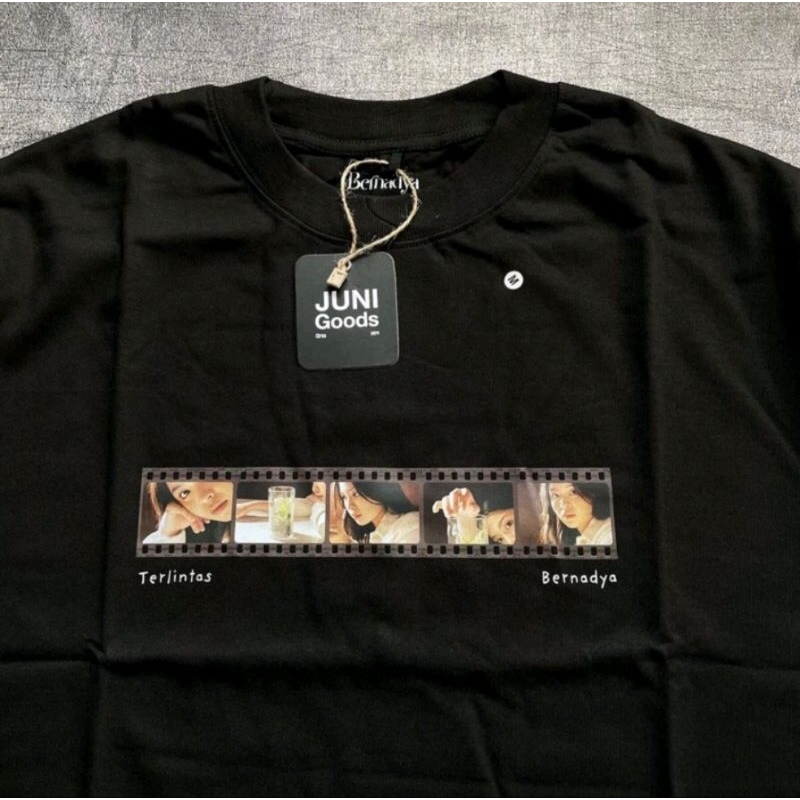 Kaos Tshirt BERNADYA - Terlintas Film Roll / Kaos Pria Wanita Contton combed 24s