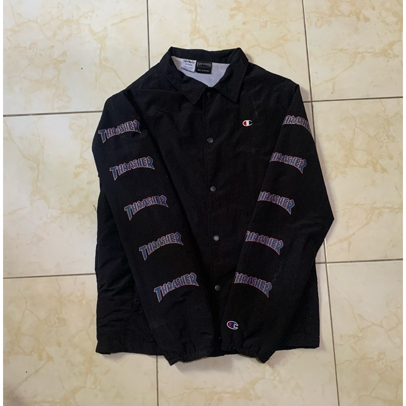 coach jacket Thrasher x Champion