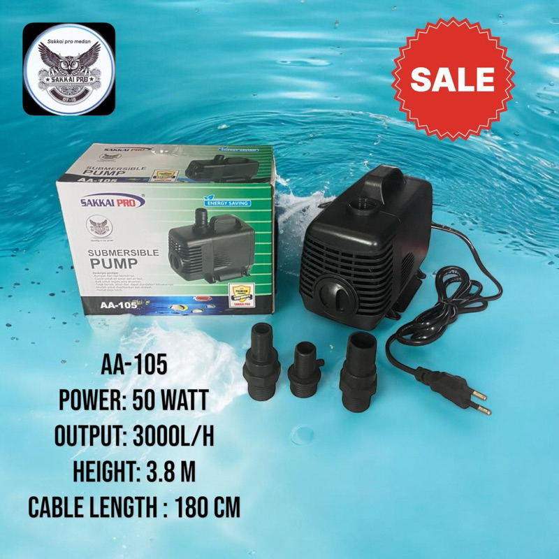 Mesin pompa aquarium / kolam SAKKAI PRO AA-105