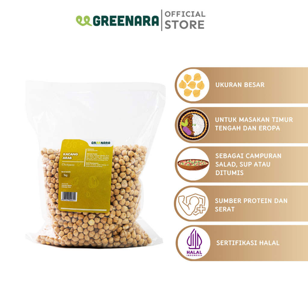 

Greenara - Kacang Arab 1Kg / Chickpeas