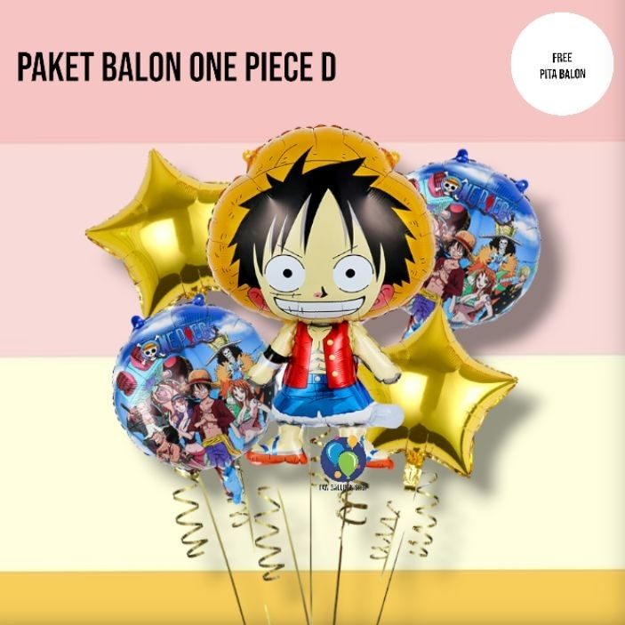 Paket Balon One Piece Anime D / Set Dekorasi Ulang Tahun