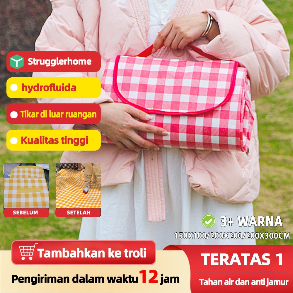 【strugglerhome】tikar piknik jumbo tiker lipat piknik kain piknik karpet piknik tiker piknik