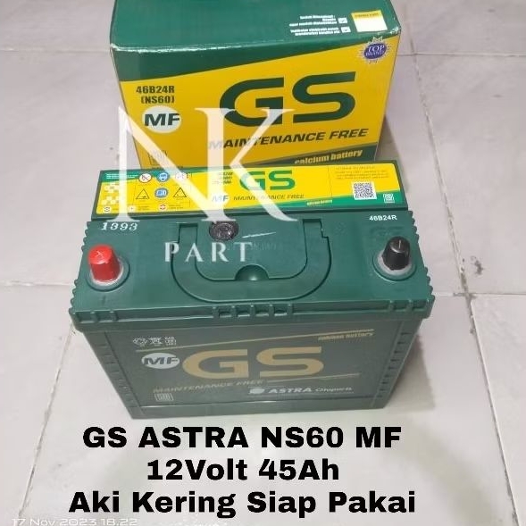 Aki Mobil Kering Suzuki APV, Carabian, Jimny, S-Cross GS ASTRA NS60 MF