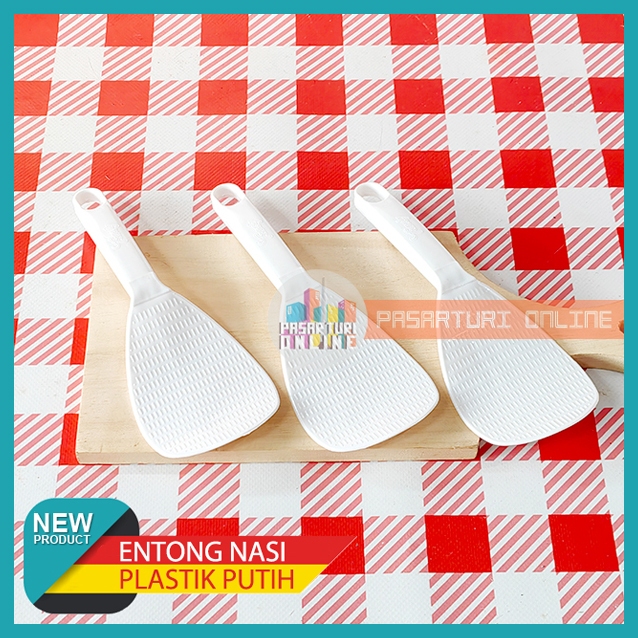 ENTONG PUTIH / ENTONG WARNA / Entong Nasi Bahan Plastik