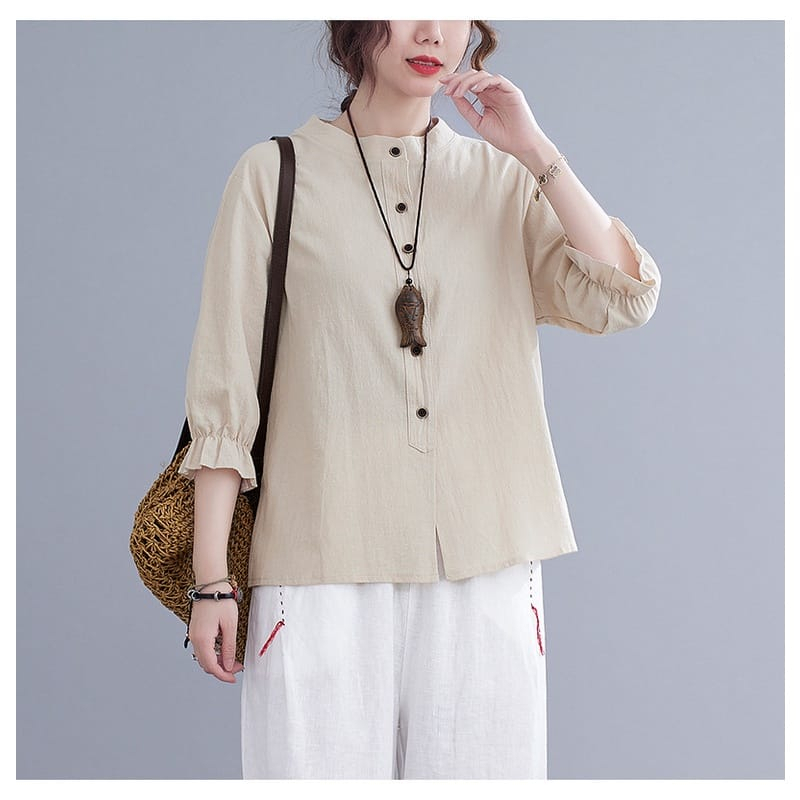 ANINDYA BLOUSE Baju Atasan Wanita Dewasa Model Baru Bahan Cotton Crinkle Baju Atasan Blouse Wanita