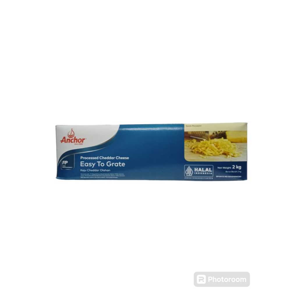 

Anchor Processed cheddar cheese Easy To Grate 2 kg