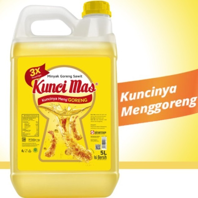 

Kunci Mas Minyak Vegetable Oil MINYAK Goreng Jerigen 5 Liter / 5000mL