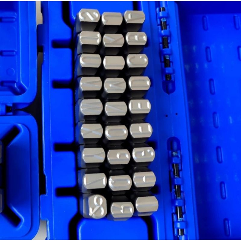 

hurup dan angka ketok stamp punch letter set 15mm