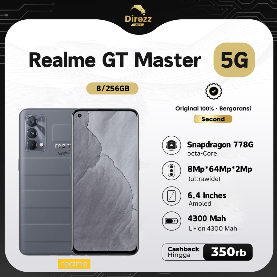 realme gt master edition 8/256 second
