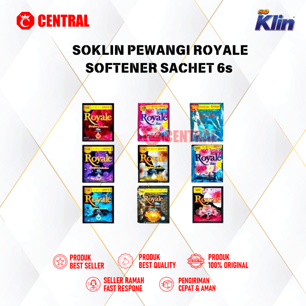 SO KLIN SOKLIN PEWANGI ROYALE SOFTENER SACHET 6s/5s