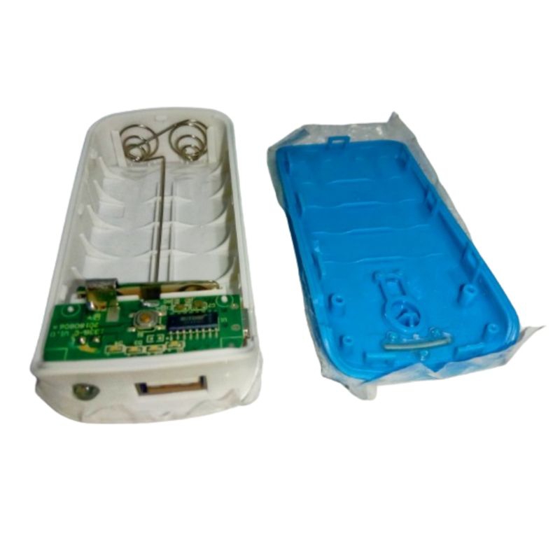 KIT MODUL POWERBANK 1 OUTPUT 2 SLOT 18650 BIRU