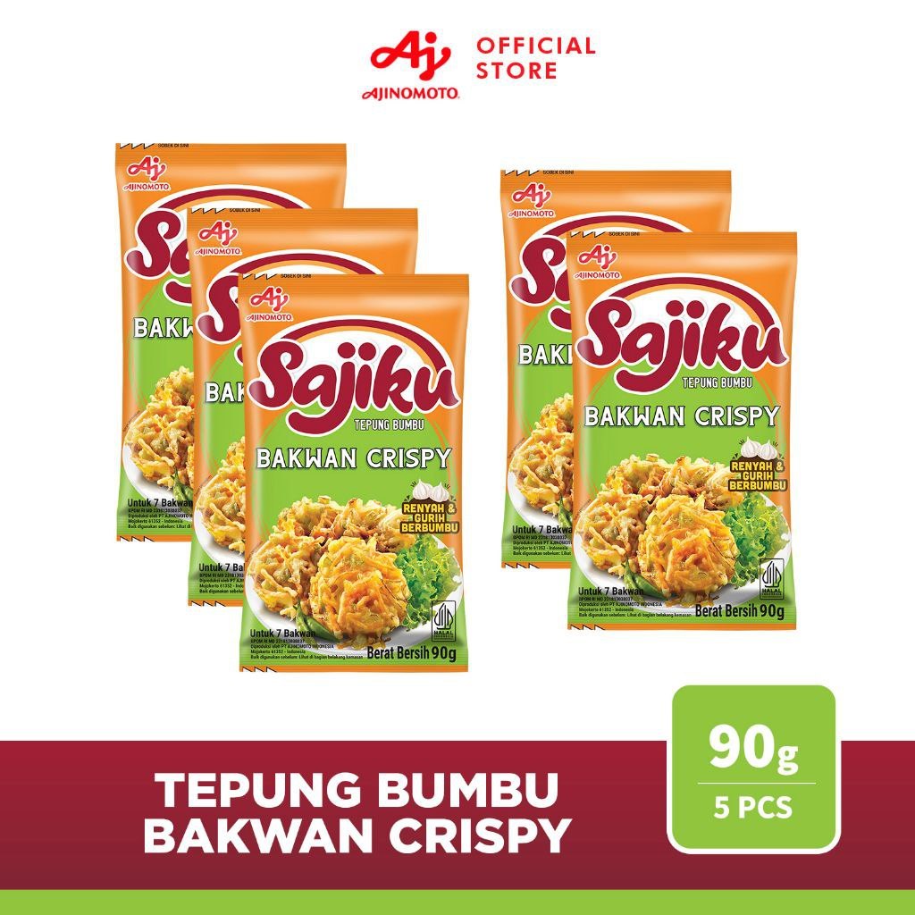 

PROMO 5 PCS SAJIKU TEPUNG BAKWAN CRISPY 90 GRAM