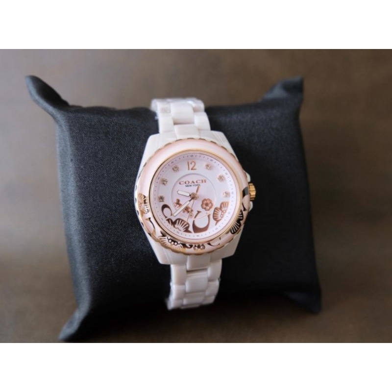 Jam tangan Wanita Coach keramik kembang