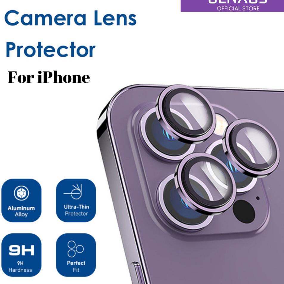 Toko Spesial Genxus Lens Camera Protector Ring for Iphone 13 12 11 Pro Max 13 12 11 Mini Full Covara