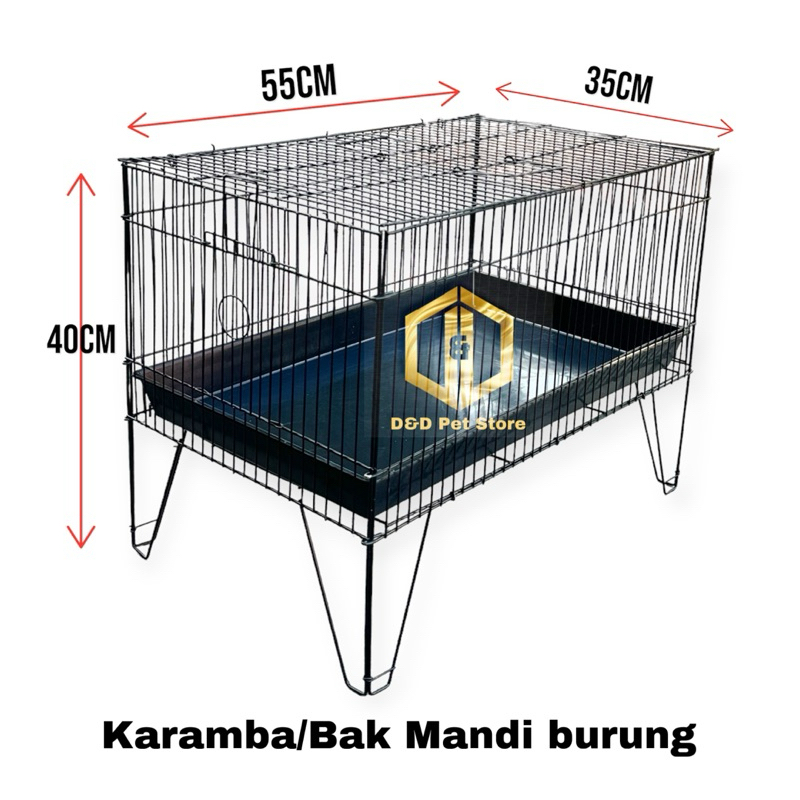 Keramba Mandi Burung Bahan Besi. Bak Mandi Burung kuat awet tahan lama. Sangkar burung