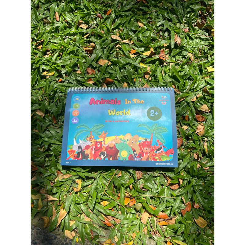 [BunnySteps] Animal World Busy Book Vol.1 - Buku Aktivitas Anak - Preschool 2 Tahun - PAUD 3-4 Tahun