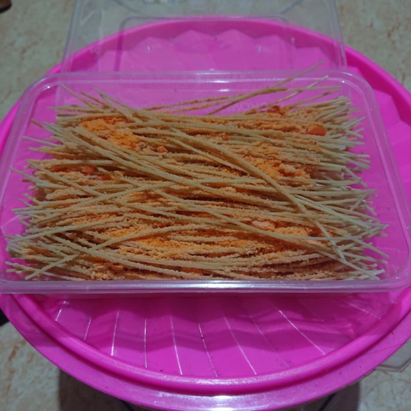 

Stick Lidi Rasa Manis'Asin'Gurih Kemasan Toples Neto:200g Khas Pagedongan