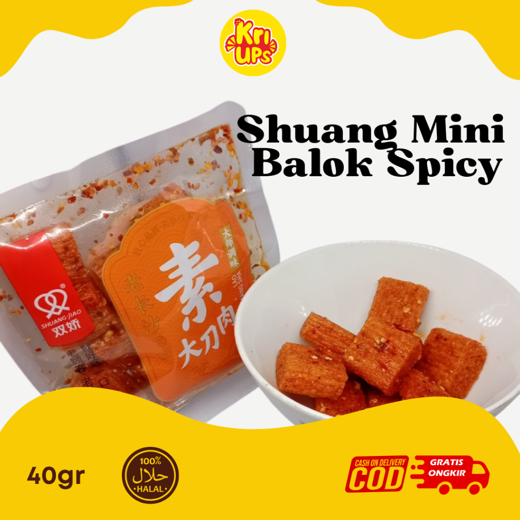 

(HALAL) Shuang Jiao Latiao MINI Vegetarian Spicy Snack 40gr Banjarmasin