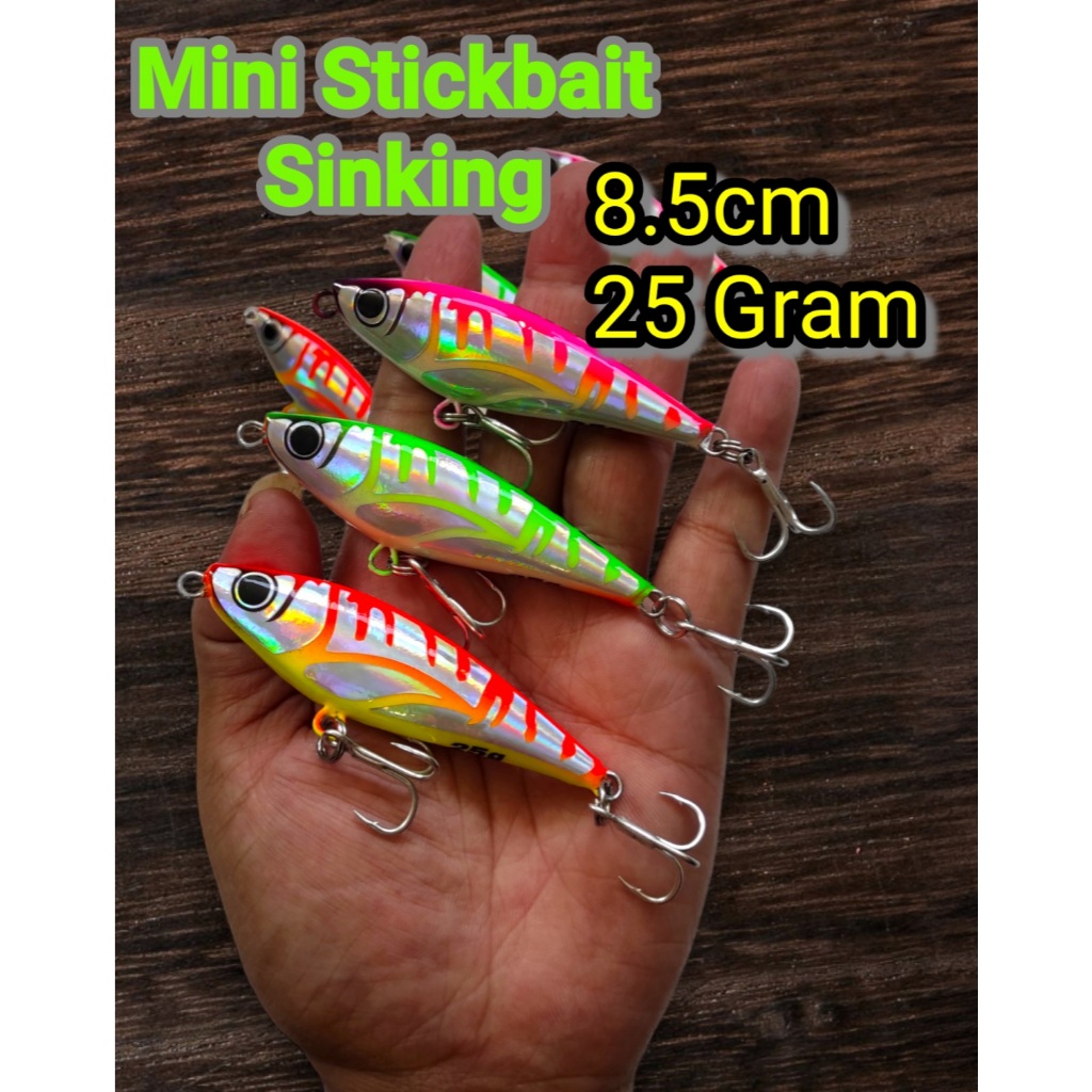 Umpan Mancing mini stickbait sinking 8,5 cm berat 25 gram Basking umpan casting