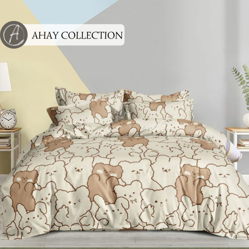 Bedcover Set Motif Anak Karakter Beruang Termurah & Terlaris Ukuran Bedcover Set 160x200/180x200