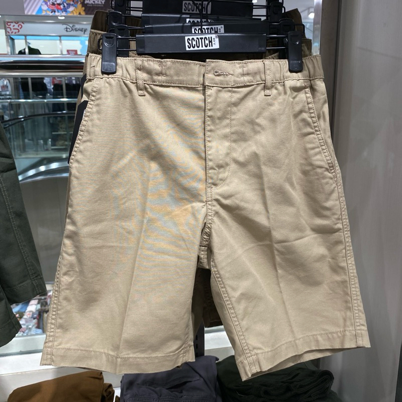Scotch & co celana chino pendek pria dengan pinggang karet size S-XL