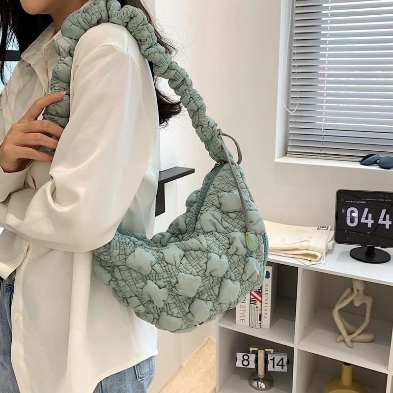 relieu.id - Carlyn Bag - Embos - Ada Logo Carlyn - Cozy Bag Puffy - Sling Bag Wanita - Original - Im