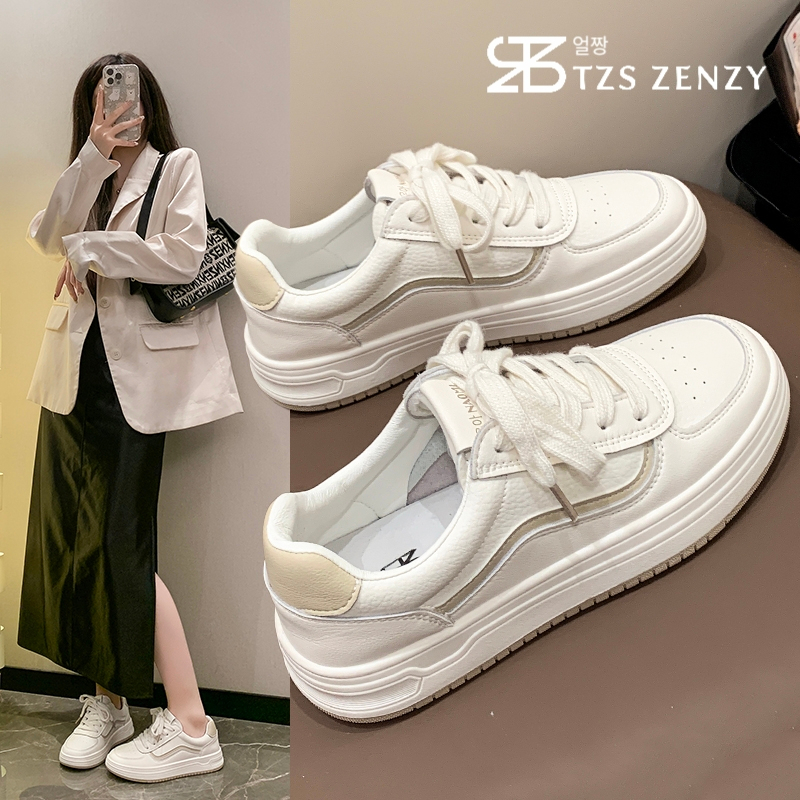TZS Zenzy Naomi Strides Shoes - Sepatu Sneakers Wanita - Sepatu Putih - Sneakers Kasual - Shoes