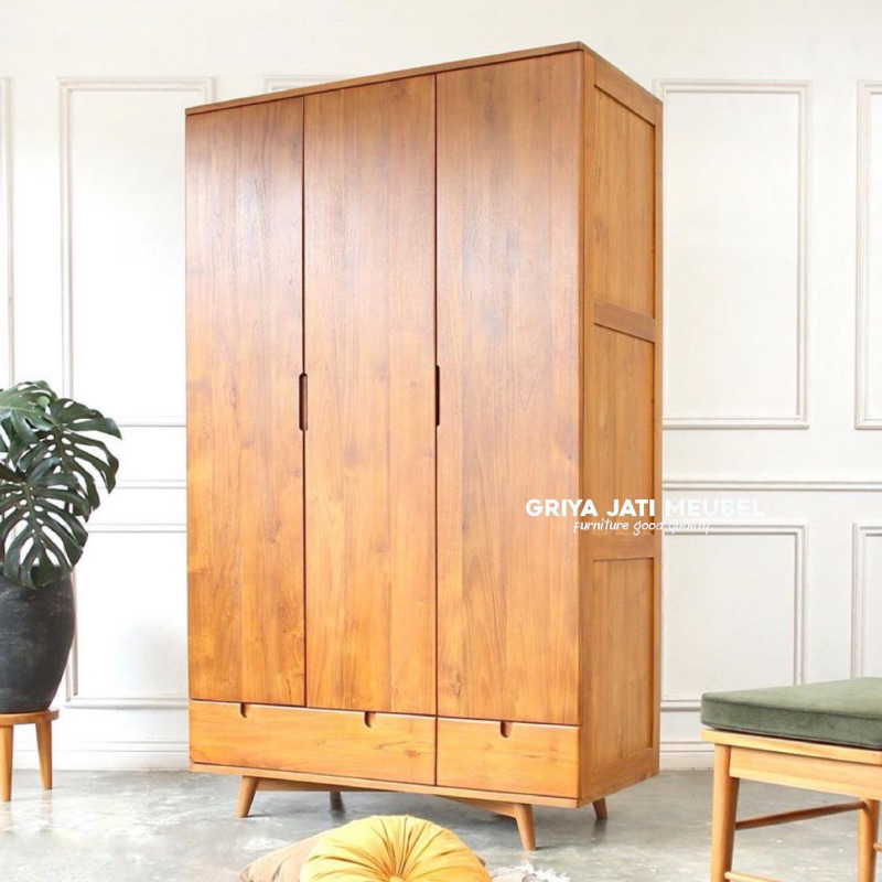 lemari minimalis jati | lemari retro jati | pintu 3