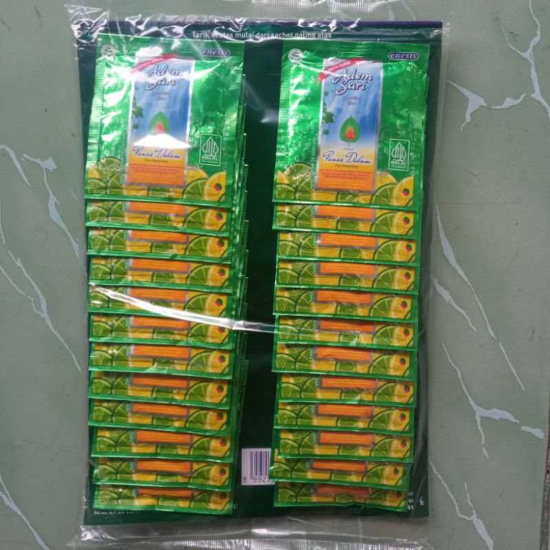 

Adem sari sachet 1 pak isi 24 bungkus