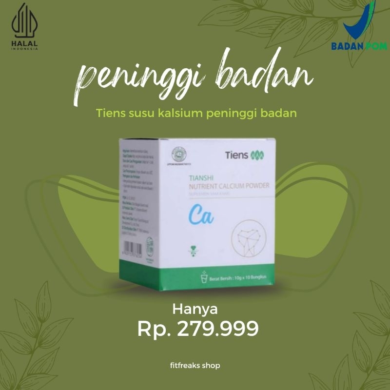 

Susu Tiens untuk Peninggi Badan Original Tianshi Nutrient Calcium Powder